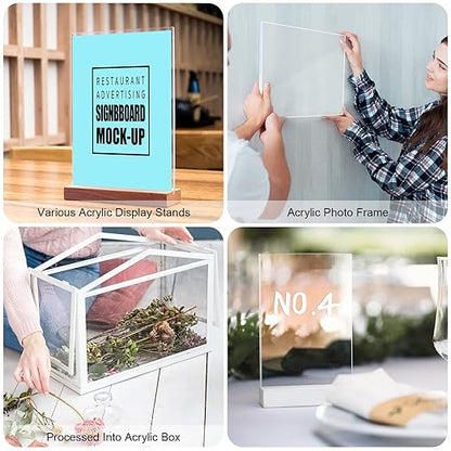Roowest 2 Pcs 24 x 48 Inch, 1/4 Inch Thick Clear Acrylic Plexiglass Sheets - Image 7