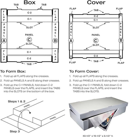 Lineco, Under Bed Storage Bins, Large Capacity Box - Image 8