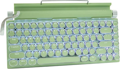 Adventurers Retro Typewriter-Style Mechanical Keyboard, 83 Keys, 75% Compact by Unknown