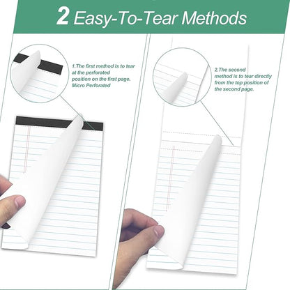 10 Pads Legal Pads 4x6 Inch Lined Ruled Perforated Writing Pad Small Notepads - Image 3