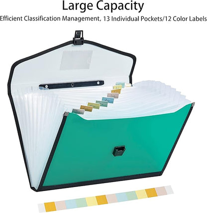 Leagl Size 13-Pockets Expanding File Folder - Image 3