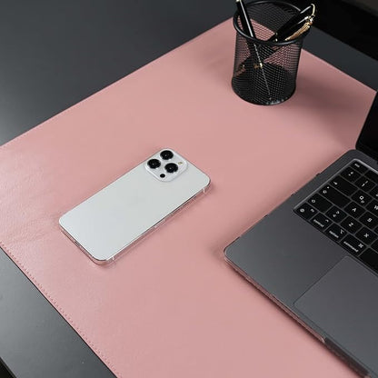 TORONATA Jersey Genuine Calfskin Leather Desk Pad, Office Desk Mat - Image 5