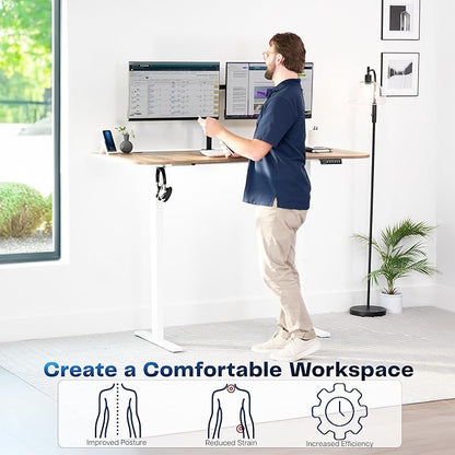 VIVO Electric 63 x 32 in Standing Desk, Memory Height Adjustment, 1B Series - Image 4