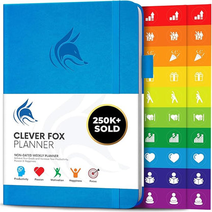 Clever Fox Planner – Undated Weekly & Monthly Planner by CleverFox