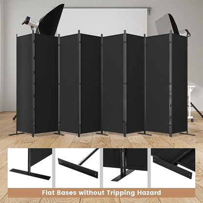 C-Hopetree 8 Panels Room Divider, 6 Ft Tall Indoor Folding Privacy Screen - Image 6