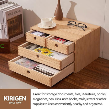 Kirigen Natural Wood Desktop Organizers - Image 5