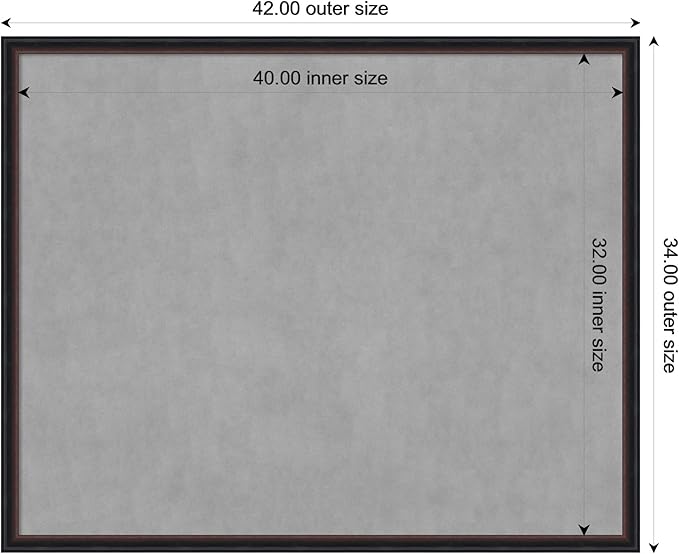 Amanti Art Black Framed Magnetic Board 34x42 X-Large Vision Board - Image 4