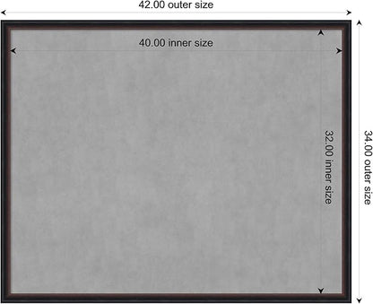 Amanti Art Black Framed Magnetic Board 34x42 X-Large Vision Board - Image 4