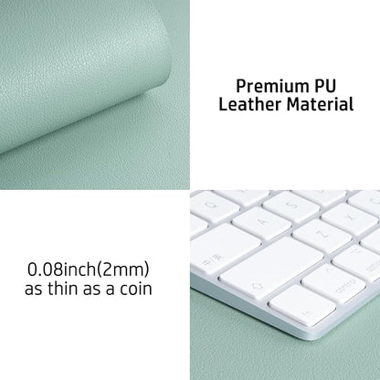 Aothia Leather Desk Pad Protector, Mouse Pad, Office Desk Mat, Non-Slip PU - Image 7