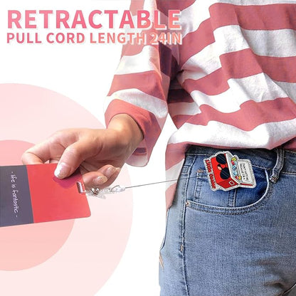 Aoryalps Retractable Badge Reel Holder Retractable - Image 3
