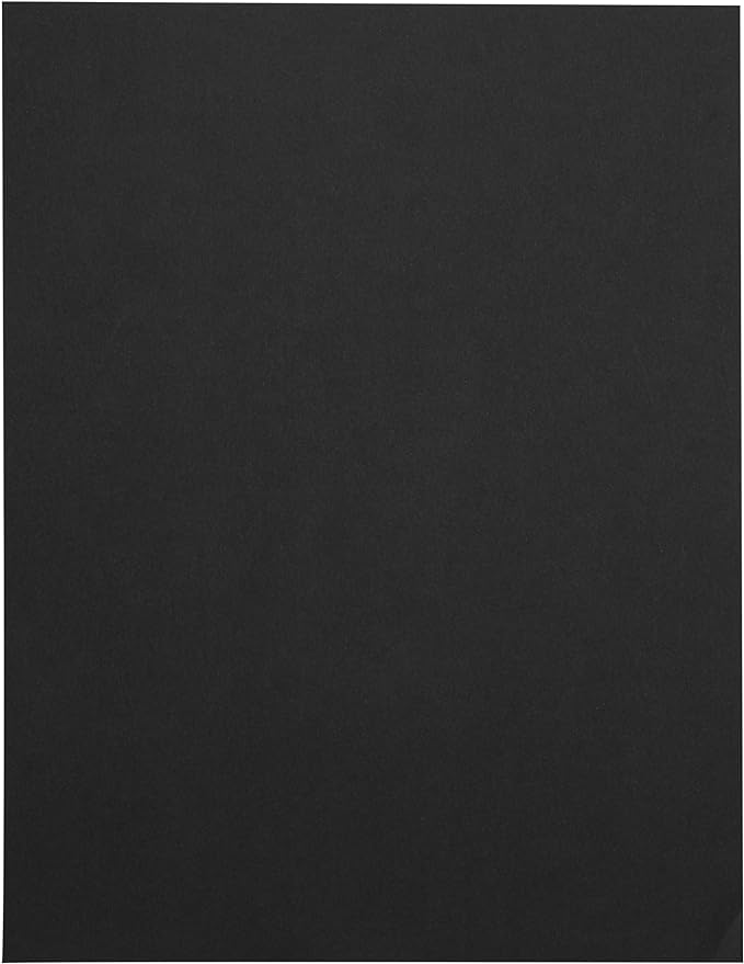 LUXPaper 8.5" x 11" Paper | Letter Size | Midnight Black | 28lb. | 50 Qty by LUXPaper