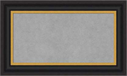 Amanti Art Black Framed Magnetic Board 18x30 Small Vision Board by AmantiArt