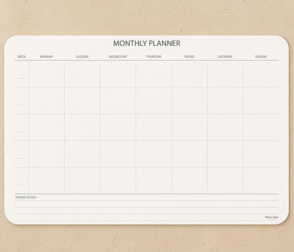 Undated Monthly Planner Notepad, Desk Calendar - Image 2