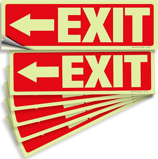 iSYFIX Exit Stickers Signs by iSYFIXPREMIUMSIGNS