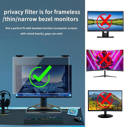 21.5 Inch Magnetic Hanging Computer Privacy Screen - Image 2