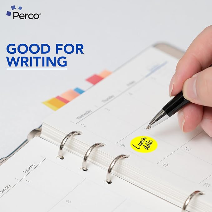 Perco Fluorescent Yellow 1-Inch Perforated Circle Dot Sticker Labels—10 Rolls - Image 5