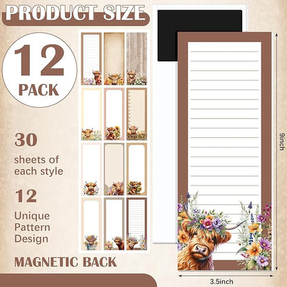 Gersoniel 12 Packs Magnetic Notepads - Image 2