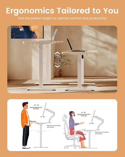 Ergear ErGear Height Adjustable Electric Standing Desk, 55 x 28 Inches Sit - Image 7