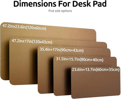 YSAGi Leather Desk Pad Protector, Office Desk Mat, Large Mouse Pad, Non-Slip PU - Image 4