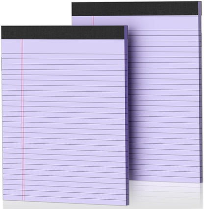 2 Pack Legal Pads 8.5 x 11 Purple Note Pads 8.5 x 11 Notepad 8.5 x 11 Micro by Nichela