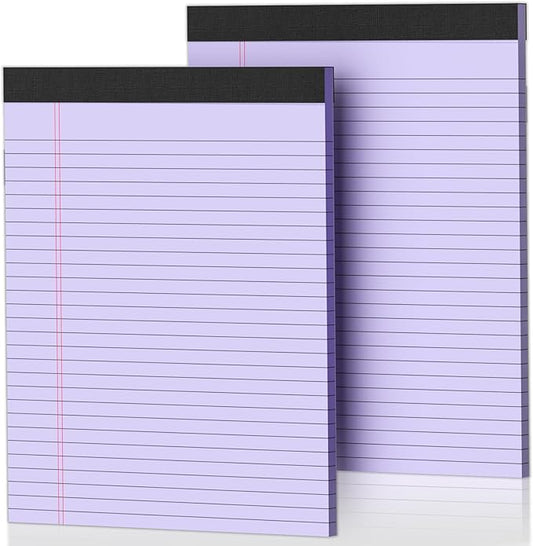 2 Pack Legal Pads 8.5 x 11 Purple Note Pads 8.5 x 11 Notepad 8.5 x 11 Micro by Nichela