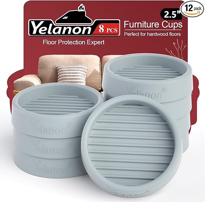 Yelanon 8pcs 2.5" Non Slip Furniture Pads by Yelanon