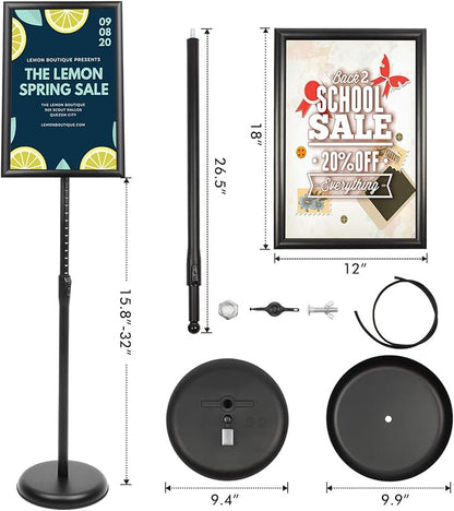 DISPLAYSWORKER Sign Stand, Sign Holder Floor Stand - Image 5