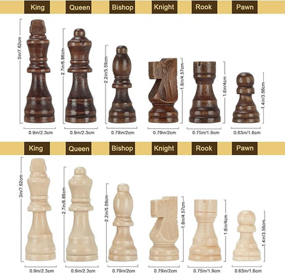 Magnetic Wooden Chess Set for Adults Kids 15'' Chess Board - Image 4
