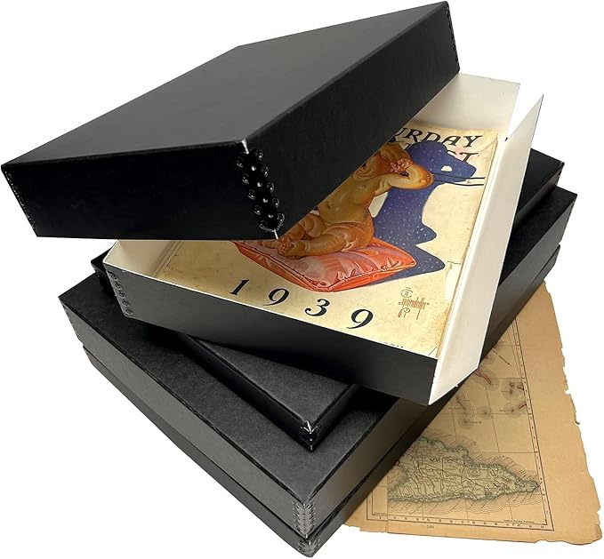 Lineco Museum Archival Storage Box, 11.75x15.25x1.5 in. Drop Front Design. - Image 9