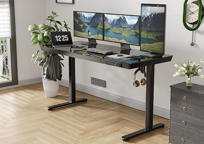 Claiks Glass Standing Desk - Image 9