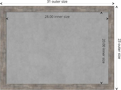 Amanti Art Silver Framed Magnetic Board 23x31 Medium Vision Board - Image 4