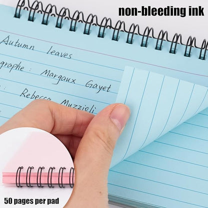 Koogel 400PCS Index Cards with Rings, 4x6 Colored Ruled Index Cards with - Image 3