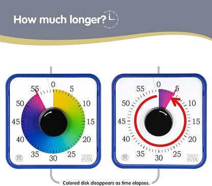 Visual Timer 7.5 inch; 60 Minute 1 Hour Countdown Timer - Image 5