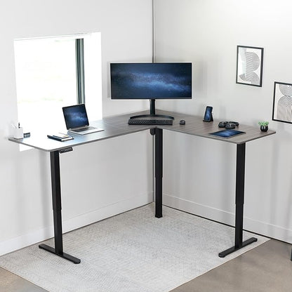 VIVO Electric Corner 75 x 63 inch L-Shaped Standing Desk, Memory Height - Image 7
