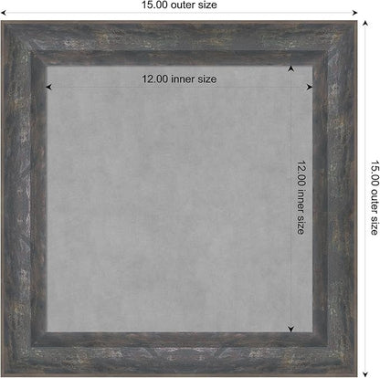 Amanti Art Grey Framed Magnetic Board 15x15 X-Small Vision Board - Image 4