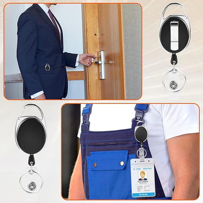 5 Pack ID Badge Holder, Badge Holder Retractable Clip - Image 7