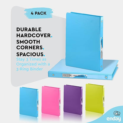 ½ Inch 3 Ring Binder .5 inch Clear View Cover - Image 4