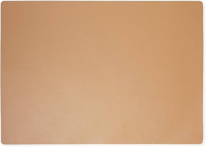 Leatherology Premium Tan Full Grain Leather Desk Pad – Modern Desk Mat - Image 2