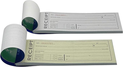 Cotton Fly Pre-Numbered Rent Receipt Book, Receipt Invoice Book Carbonless Copy - Image 2