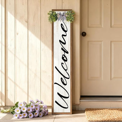 Double-sided Welcome to Our Home Wooden Sign Stand - Image 7