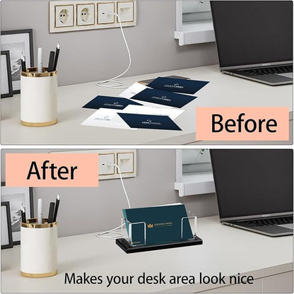 Weiai Acrylic Business Card Holder Stand - Image 4