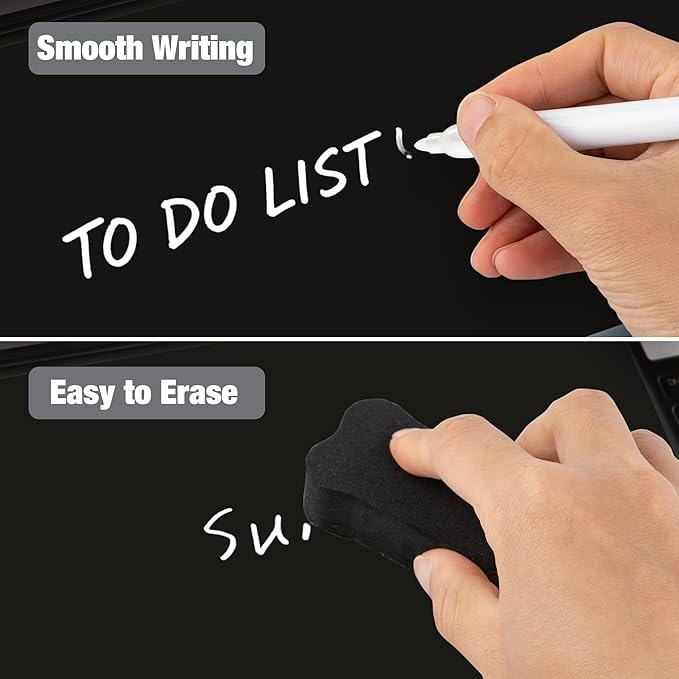 Glass Desktop Whiteboard 15.8×7”, Dry Erase Note Memo Board, Desk Organizer - Image 5