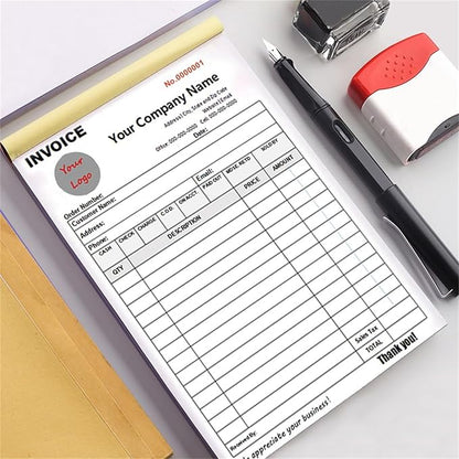 Custom Invoice Book in 3-Part /2-Part Receipt Book - Image 3