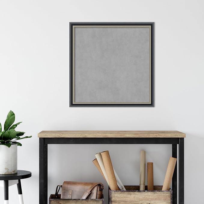 Amanti Art Black Framed Magnetic Board 27x27 Medium Vision Board - Image 5