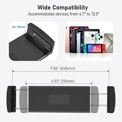TeQable Tablet Stand for Desk, Gooseneck iPad Holder Clamp Mount, 360° - Image 4