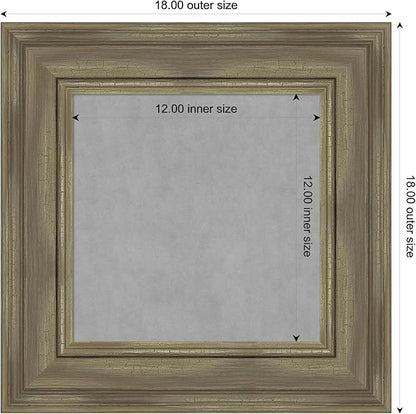 Amanti Art Grey Framed Magnetic Board 18x18 X-Small Vision Board - Image 4