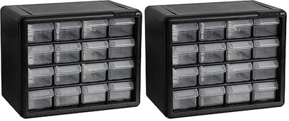 Akro-Mils 16-Drawer Plastic Storage Cabinet | 10-1/2 x 6-1/2 x 8-1/2 Inch | by Akro-Mils