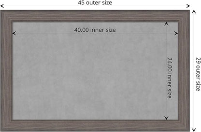 Amanti Art Grey Framed Magnetic Board 29x45 Large Vision Board - Image 4