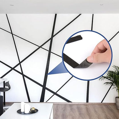KIWIHUB Black Painters Tape, DIY Crafting, Decoration and School Projects - Image 3
