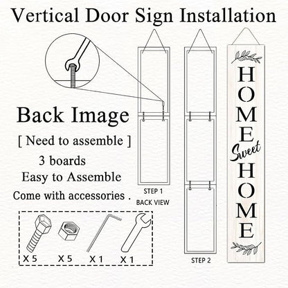 Farmhouse Wooden Welcome Sign Stand - Image 6